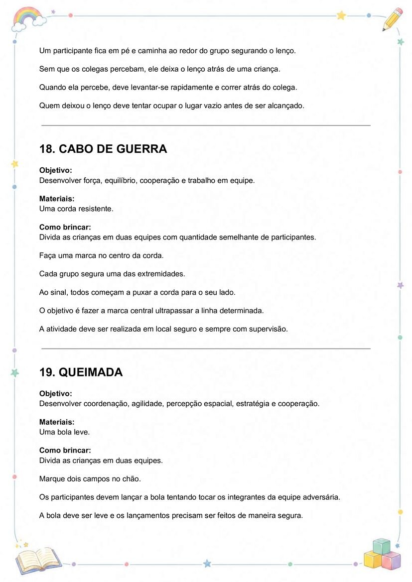 Brincadeiras folclórias para imprimir para crianças material pedagógico página 10